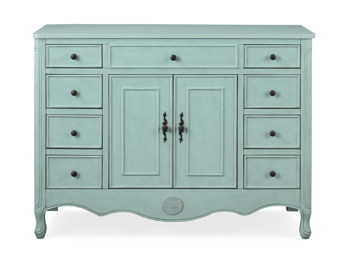 Daleville Collection 46" Cabinet Base - Distressed Light