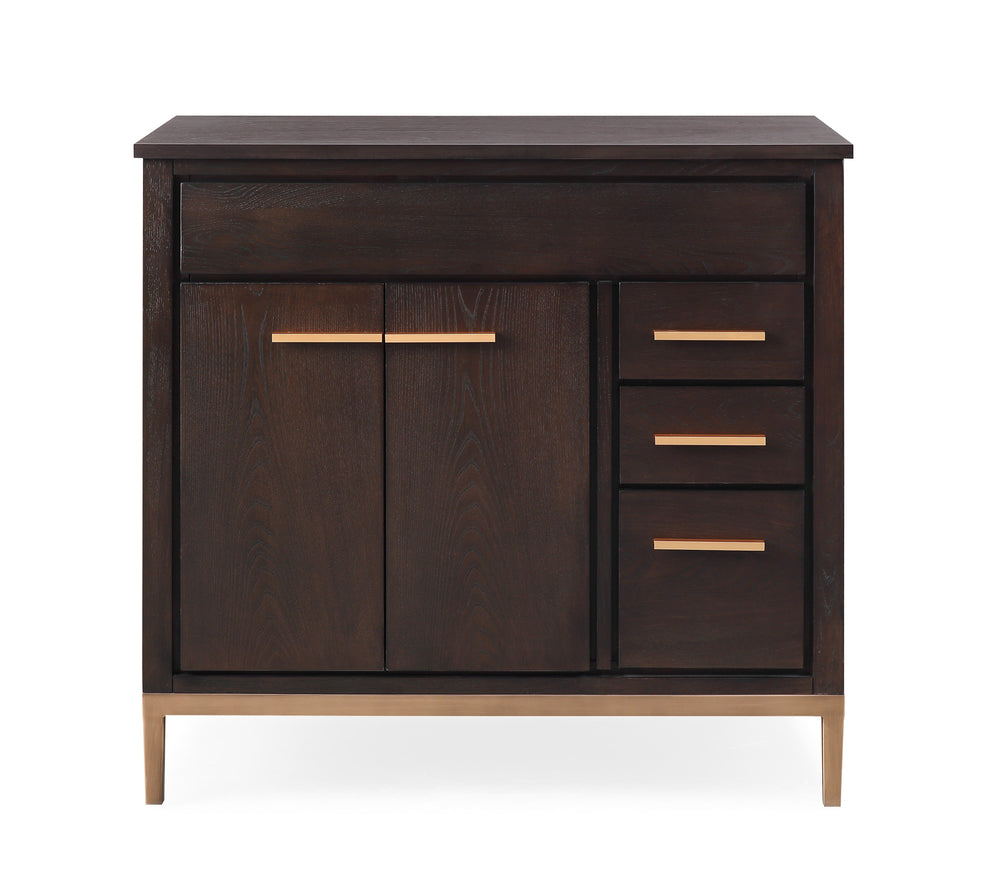 36 Inch Beatrice Cabinet Base - Wenge / Espresso