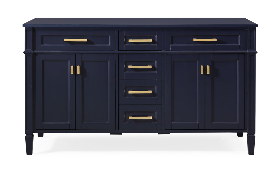 60 Inch Durand Cabinet Base - Navy Blue