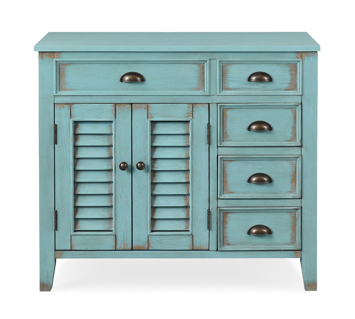 Farmhouse Abbeville Collection 42" Cabinet Base - Distressed Light