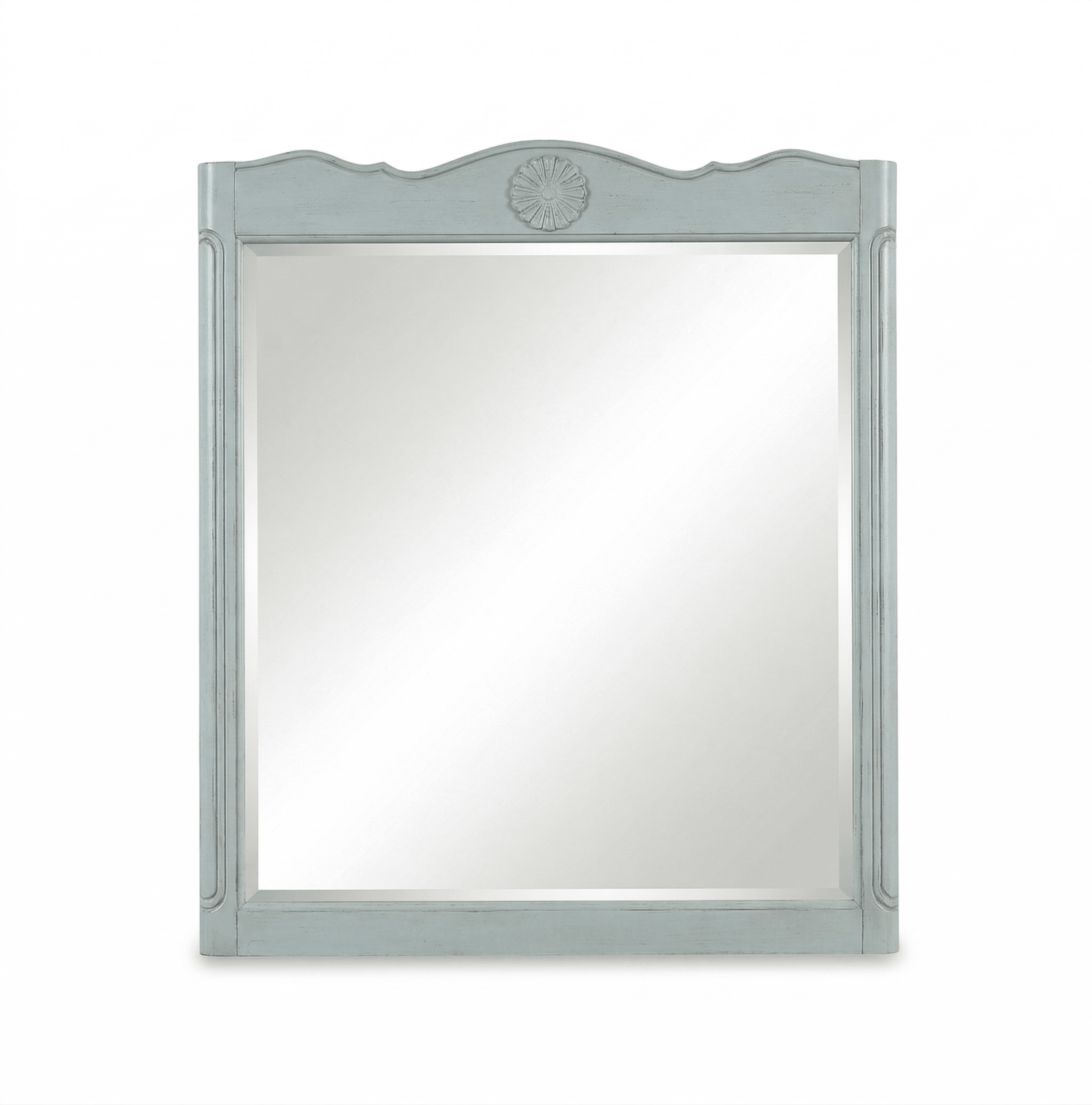 Daleville Wall Hanging Light Blue Mirror 31.5 x 36 ''H