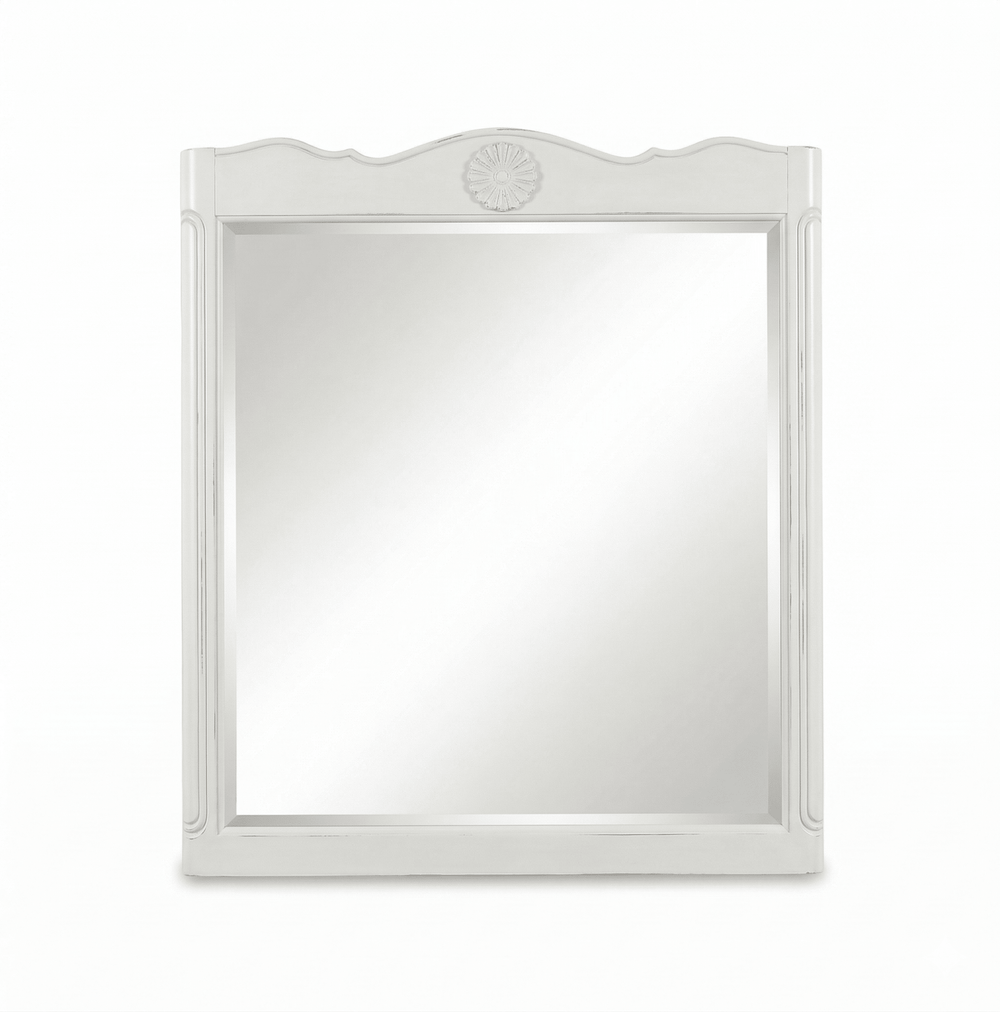 Daleville Wall Hanging White Mirror 31.5 x 36 ''H