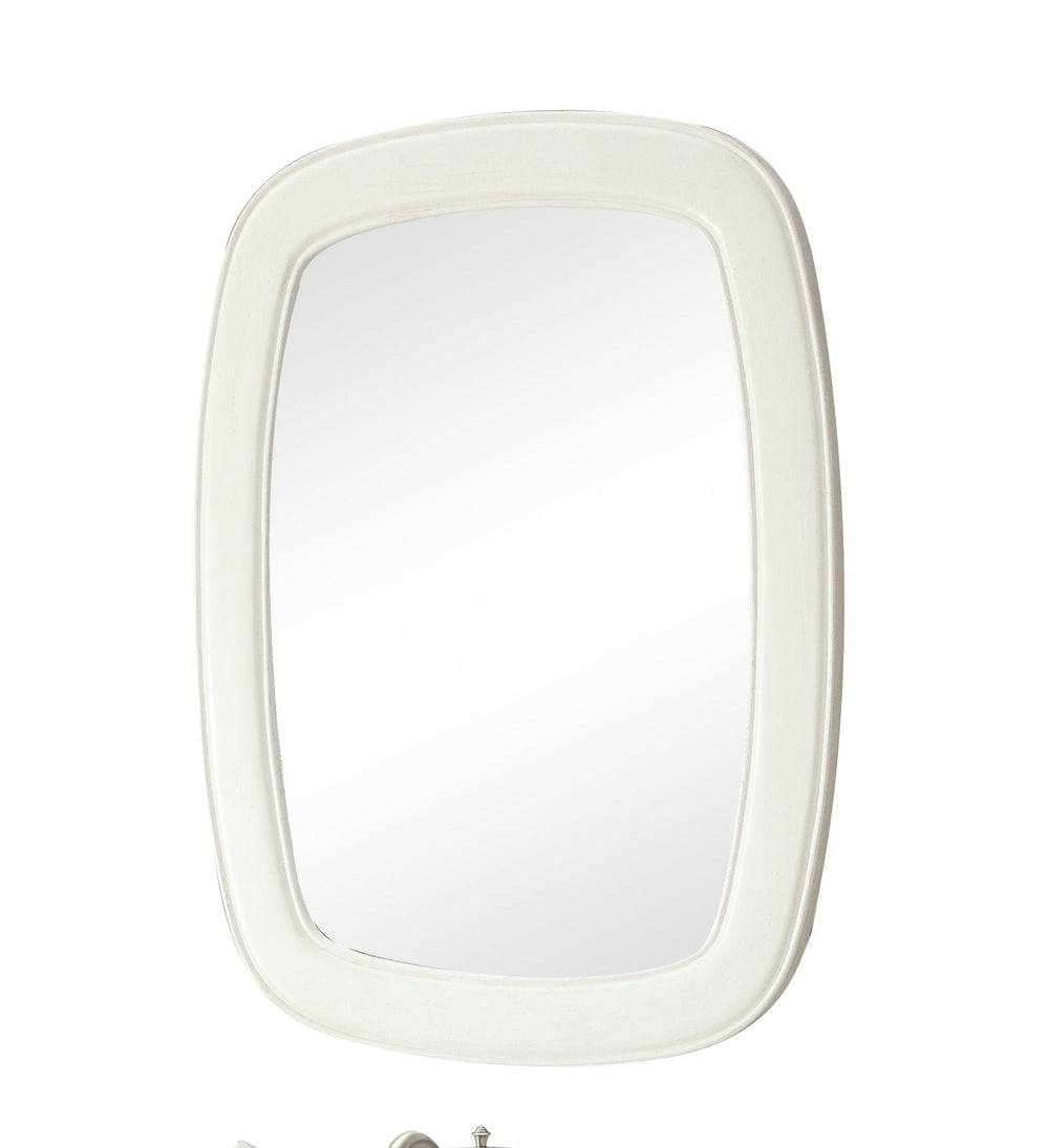 Termoli 36 - Inch White Frame Modern Style Wall Mirror