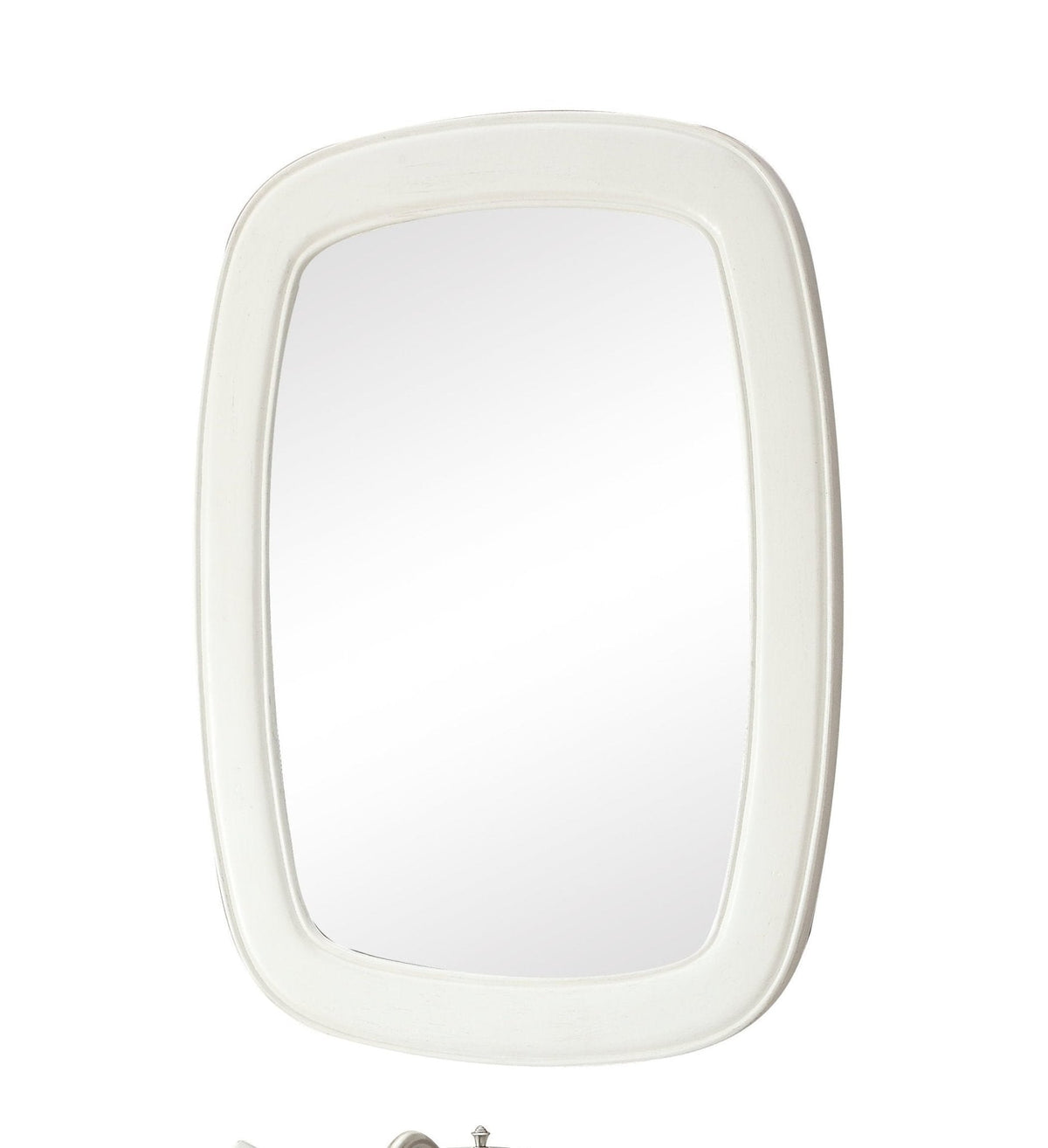 Termoli 36 - Inch White Frame Modern Style Wall Mirror