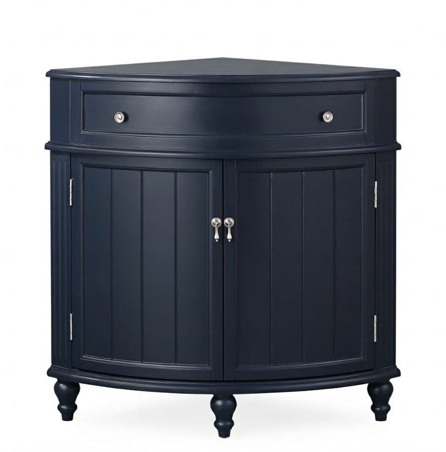 24 Inch Triadsville Corner Cabinet Base - Navy Blue