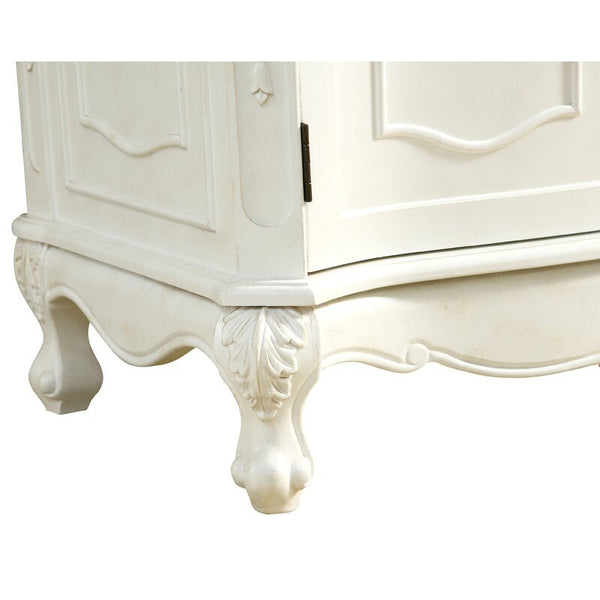 27" Classic Style Distressed White Hayman Bathroom Sink Vanity BC-2917W-AW - Bentoncollections