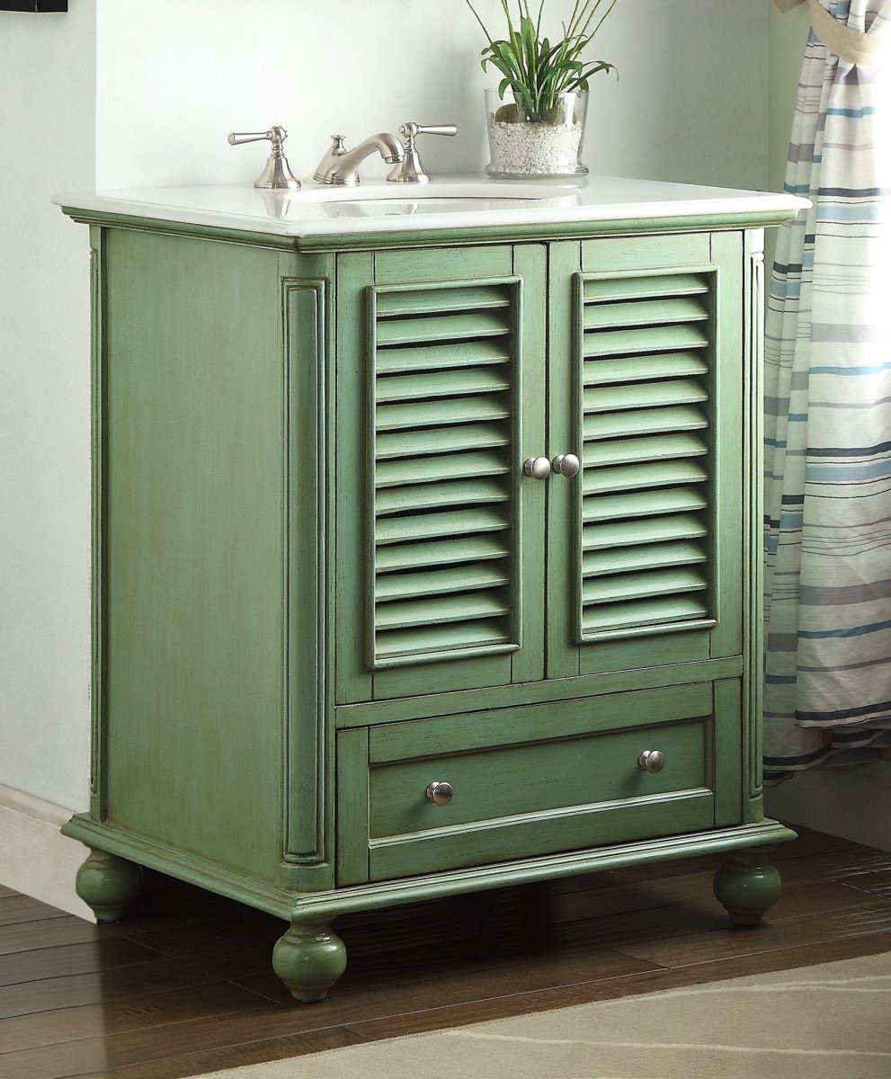 30" Keysville Bathroom Sink Vanity - Benton Collection Model HF-1087G - Bentoncollections