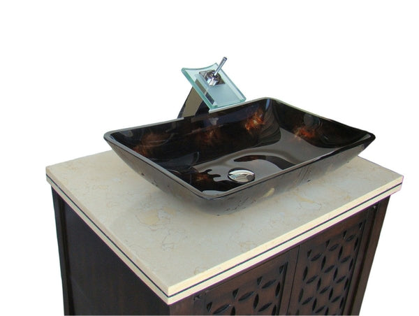 30" Modern Style Vessel Sink Giovanni Bathroom Sink Vanity model # HF339 - Bentoncollections