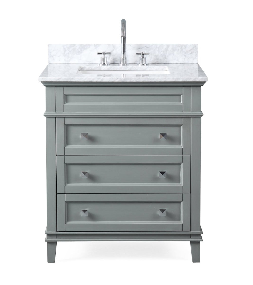 30" Felix Modern Style Gray Bathroom Vanity