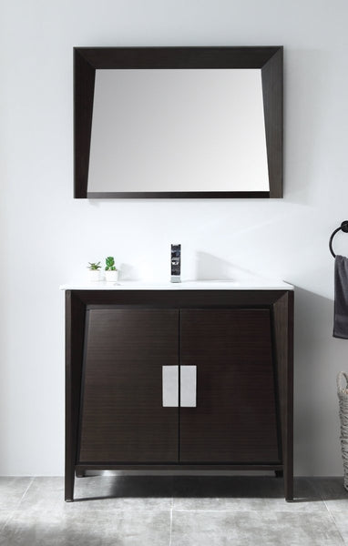 30" Tennant Brand Larvotto Ebony Contemporary Bathroom Vanity CL-22EB30-ZI - Bentoncollections