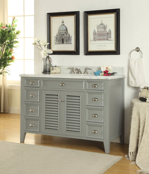 50"  Shutter Blinds Kalani Single Sink Bathroom Vanity model #  3028-CK50