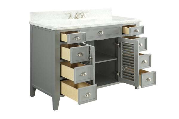 50"  Shutter Blinds Kalani Single Sink Bathroom Vanity model #  3028-CK50