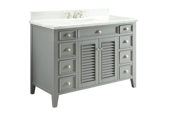 50"  Shutter Blinds Kalani Single Sink Bathroom Vanity model #  3028-CK50