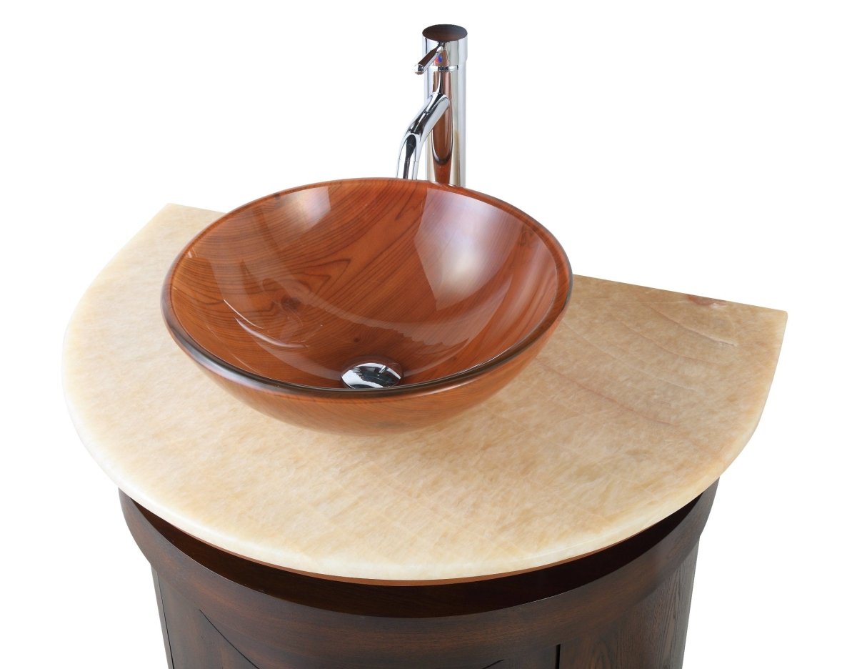 32" Benton Collection Onyx counter top Verdana Vessel Sink Bathroom Vanity BWV-026 - Bentoncollections