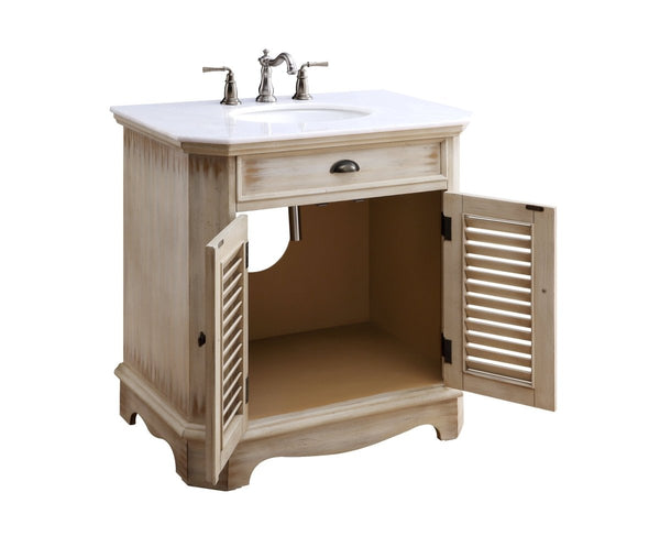 32" Fairfield Bathroom Sink Vanity - Benton Collection Model CF-47524W - Bentoncollections