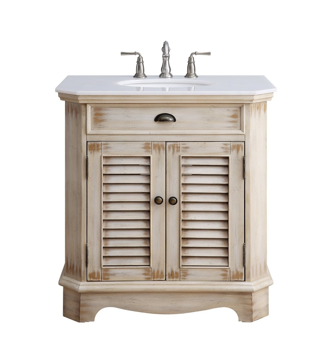 32" Fairfield Bathroom Sink Vanity - Benton Collection Model CF-47524W - Bentoncollections