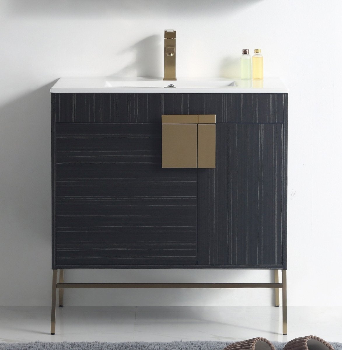 32" Tennant Brand Kuro Minimalistic Dawn Gray Bathroom Vanity - CL-102DG-32ZI - Bentoncollections