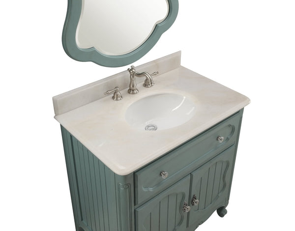 34” Benton Collection Knoxville Bathroom Sink Vanity - Benton Collection Model GD-1533BU - Bentoncollections