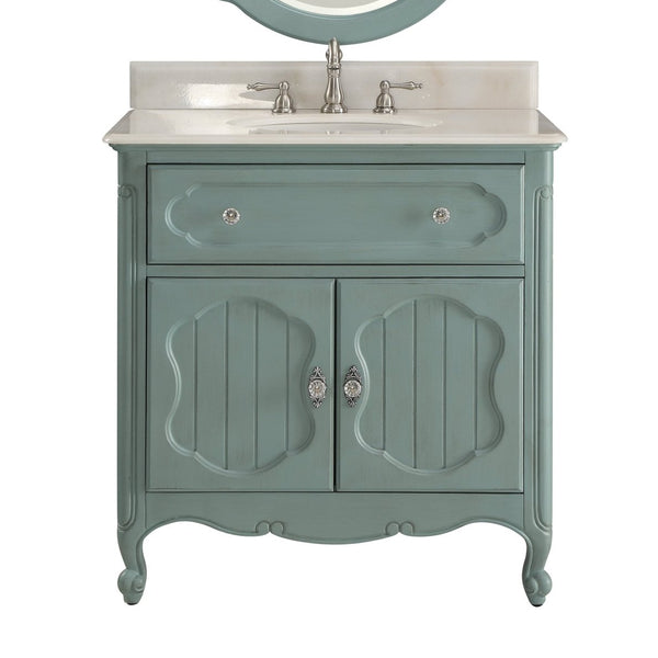 34 Inch Light Blue Charming Cottage Chic Knoxville Vanity