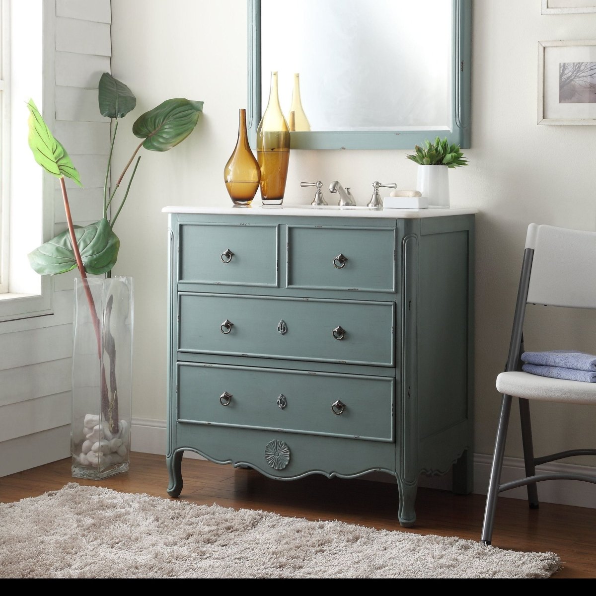 34" Daleville Bathroom Sink Vanity - Benton Collection # HF081Y - Bentoncollections