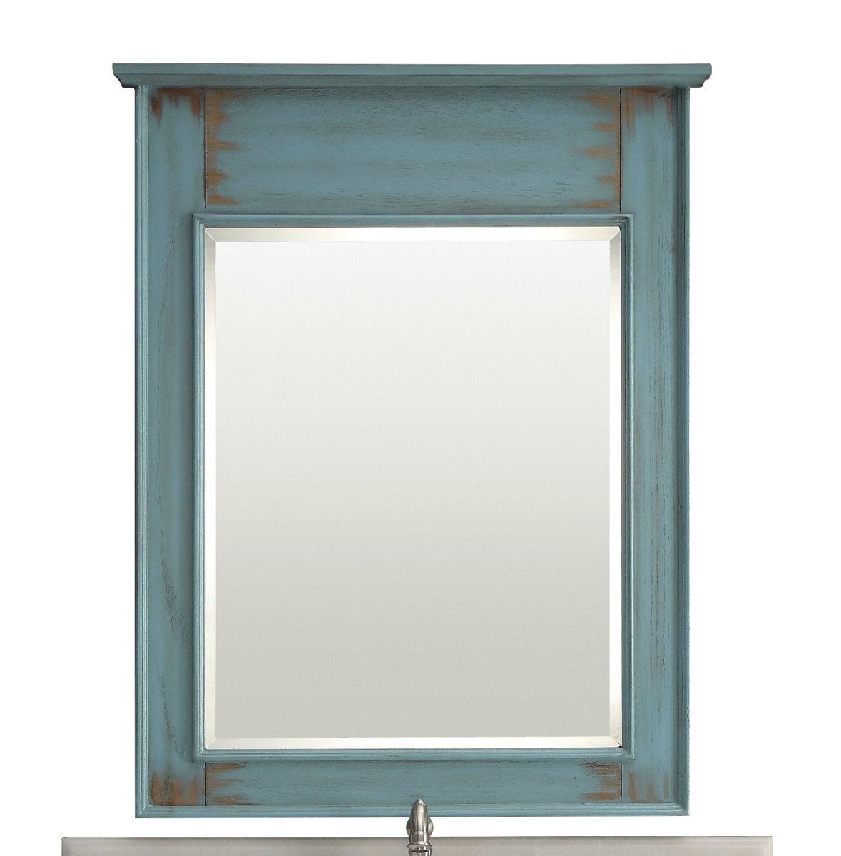36" Abbeville Distressed Blue Bathroom Sink Vanity CF 78887BU - Bentoncollections