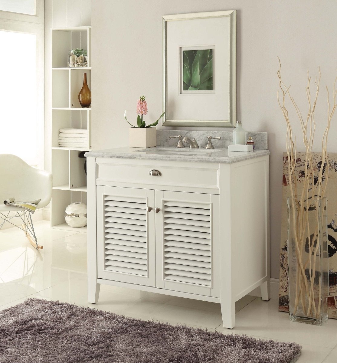 36" Kalani Double Sink Vanity - Model YR3028Q36 - Bentoncollections