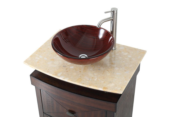 36" Onyx counter top Verdana Vessel Sink Bathroom Vanity Model # Q136-1 - Bentoncollections