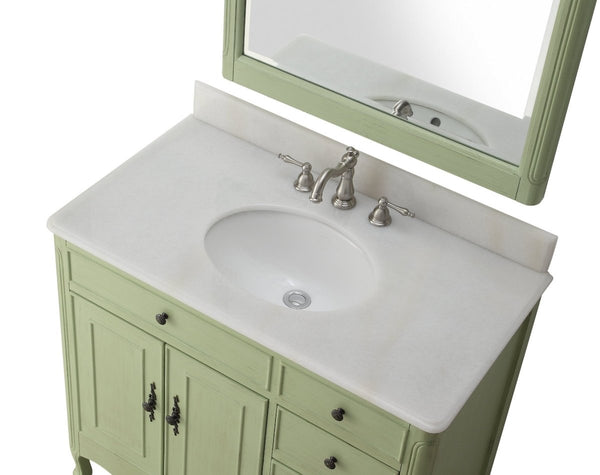 38" Daleville Bathroom Sink Vanity - Benton Collection HF-837G - Bentoncollections