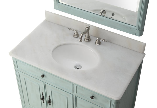 38" Daleville Bathroom Sink Vanity - Benton Collection HF-837LB - Bentoncollections