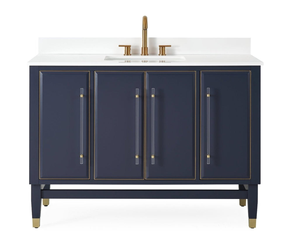 48" Navy Blue Bertone Bathroom Sink Vanity