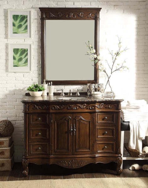 48" Traditional Style Single Sink Beckham Bathroom Vanity - SW-3882SB-TK-48 - Bentoncollections