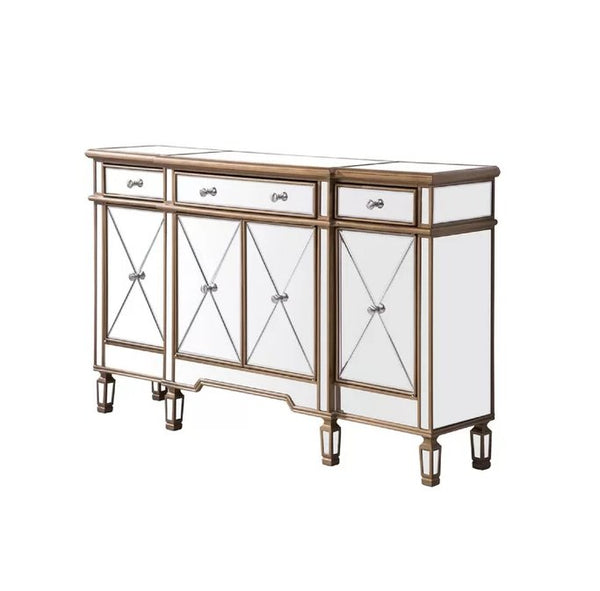 60" Andrea Mirrored Console - Model DH-427-304 - Bentoncollections