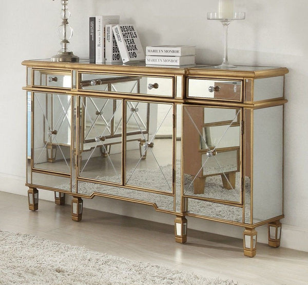 60" Andrea Mirrored Console - Model DH-427-304 - Bentoncollections