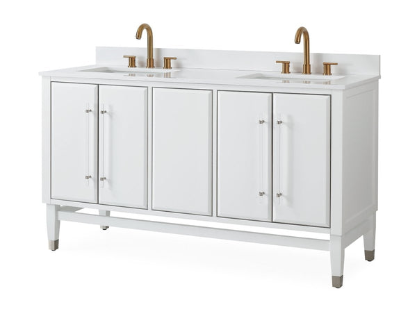 60" Tennant Brand Bertone Bathroom Sink Vanity - Model # Q164WT-D60QT - Bentoncollections