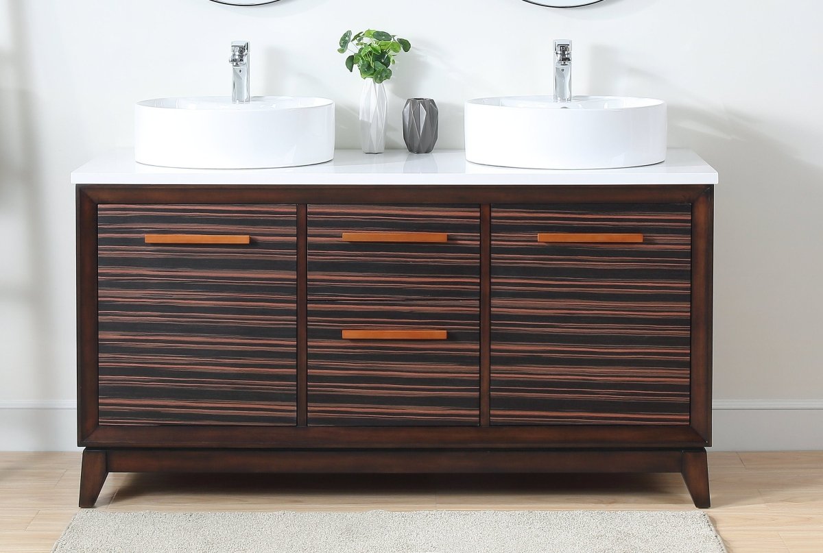 63" Tennant Brand Arturas double sinks Sink bathroom vanity - TB-9466-V63 - Bentoncollections