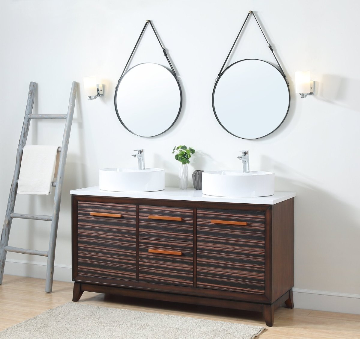 63" Tennant Brand Arturas double sinks Sink bathroom vanity - TB-9466-V63 - Bentoncollections