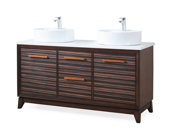 63" Tennant Brand Arturas double sinks Sink bathroom vanity - TB-9466-V63 - Bentoncollections