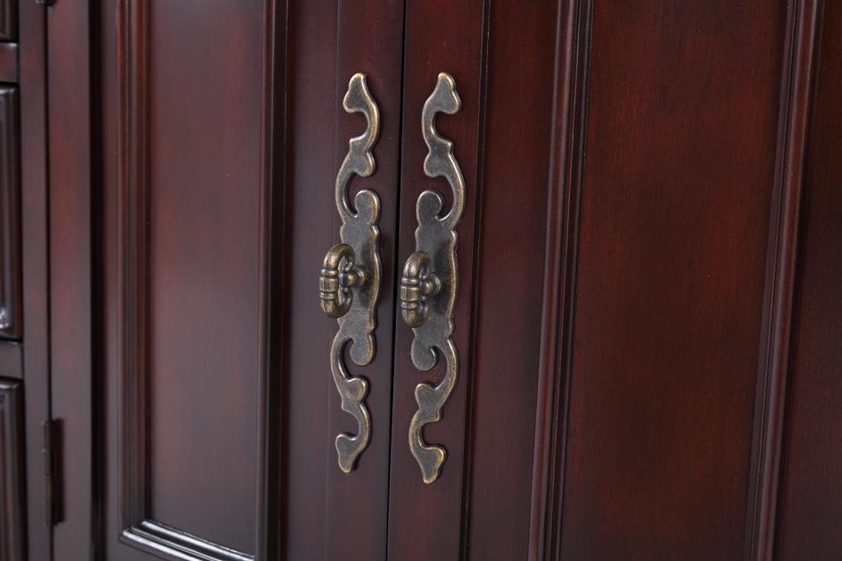 64" Traditional Style Cherry Wood Hopkinton Double Sink Bathroom Vanity GD-4438W-64 - Bentoncollections