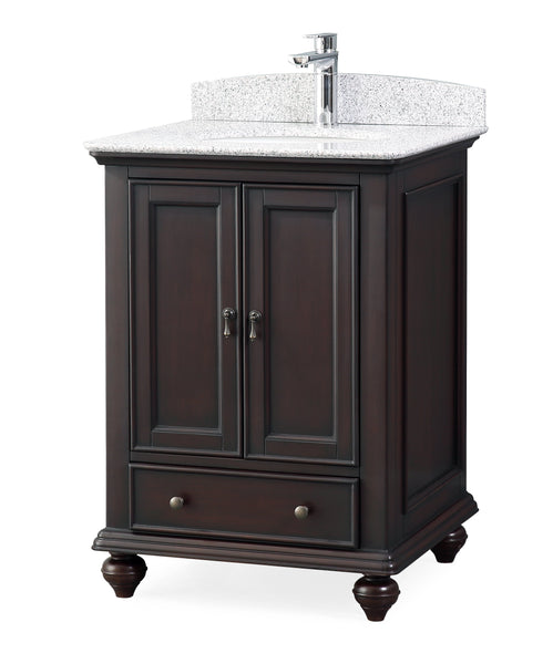 25" Tennant Brand Gillian Powder Room Brown Bathroom Vanity 9805TK