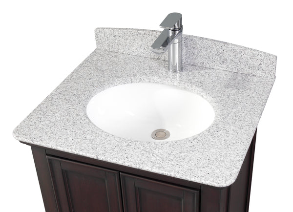 25" Tennant Brand Gillian Powder Room Brown Bathroom Vanity 9805TK