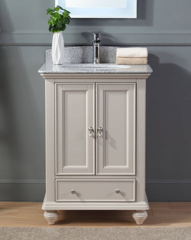 25" Tennant Brand Gillian Powder Room Taupe Bathroom Vanity 9805TP