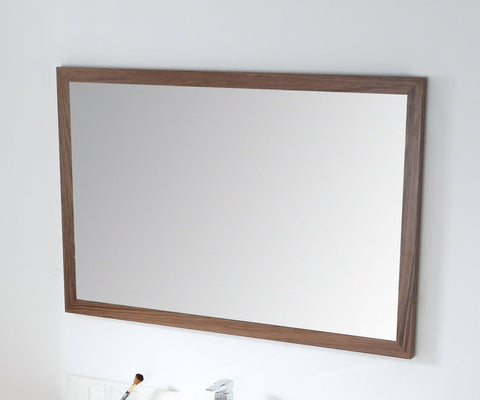Colle American Walnut 45-inch Wall Mirror MIR-409NT48 - Bentoncollections