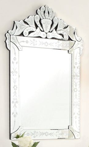 Irsina 25-inch Venetian Style Wall Mirror YM-702-2536 - Bentoncollections