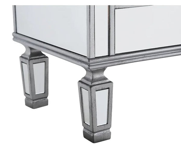 Mirrored Relection Andrea Hall Console DH-695 (Silver) - Bentoncollections