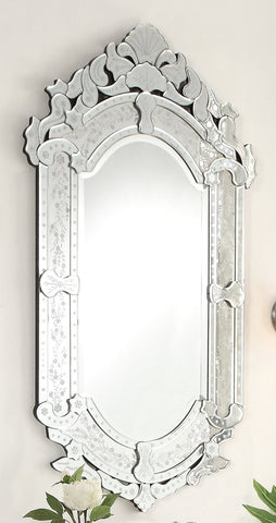 Rozzano 27-inch Venetian Style Wall Mirror YM-708-2747 - Bentoncollections