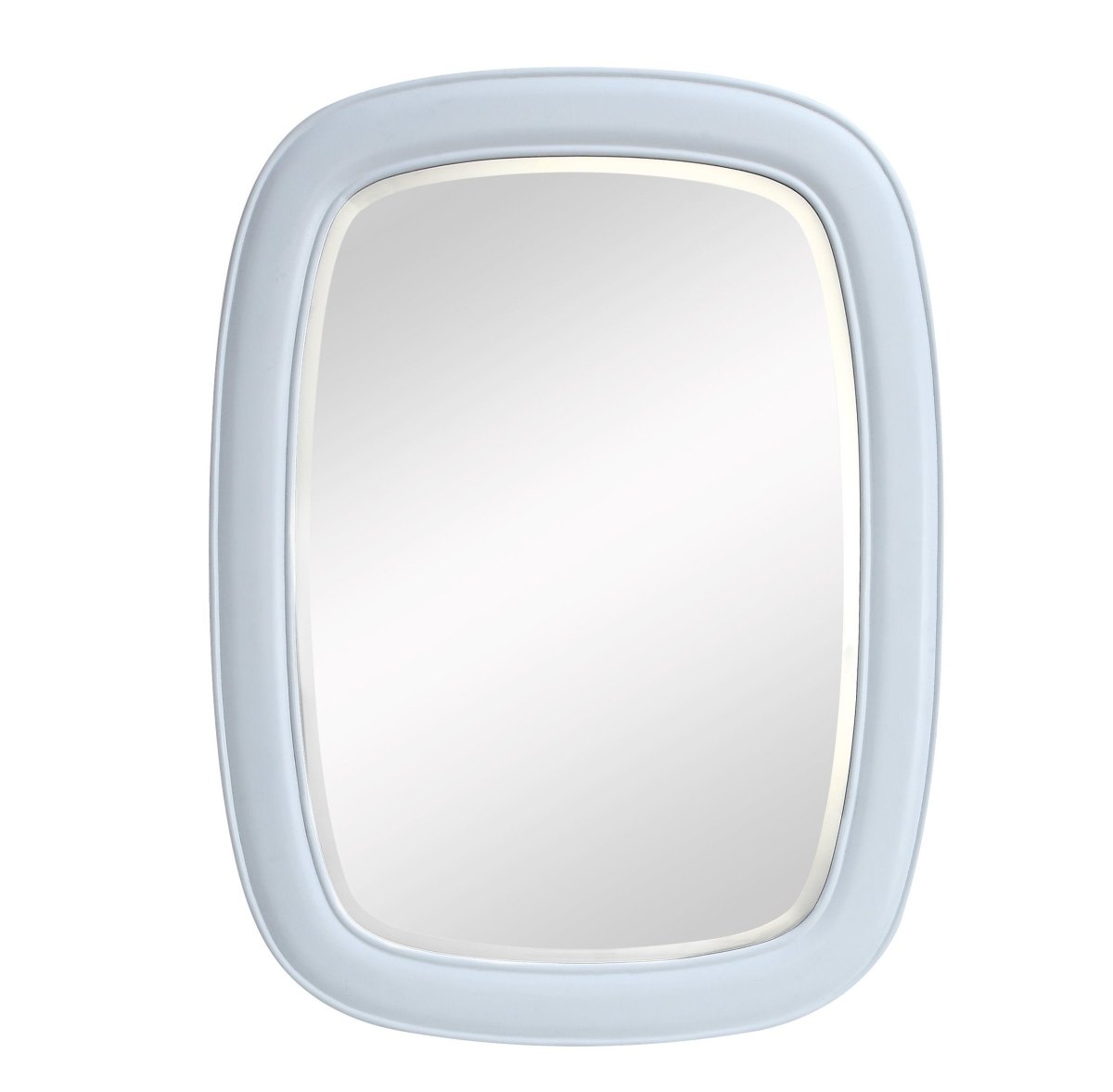 Sesto 40-inch Contemporary White Frame Wall Mirror MIR-1044 - Bentoncollections